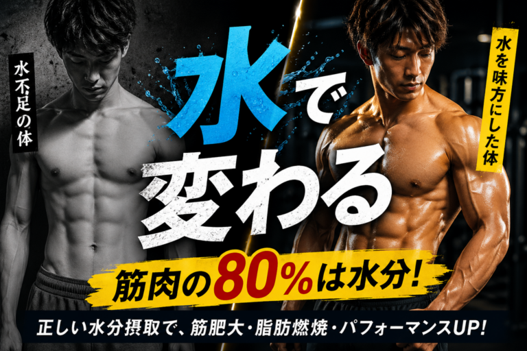 水で変わる筋肉の80％は水分