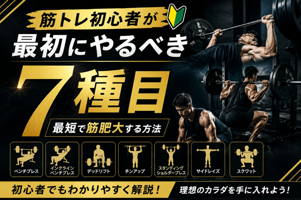 筋トレ初心者がやるべき種目7選